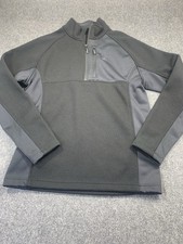 Spyder Sweater Mens Large Black Long Sleeve 1/4 Zip Pullover Outdoors