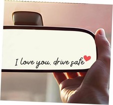 3X I Love You Drive Safe Mirror Sticker, Car Stickers for I LOVE YOU DRIVE SAFE