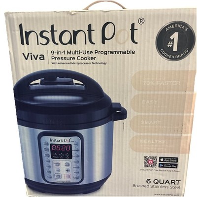   INSTANT POT 6 QT 9-IN-1 Pressure Cooker MULTI - COOKER  OPEN  