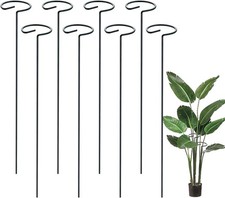 6-100Pcs Plant Orchid Support Stakes Garden Single Stem Metal for Flowers Rose