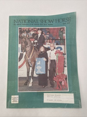 National Show Horse Magazine April 1991 / Carrie Cada Cover