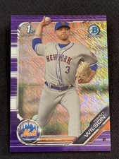 2019 Bowman Chrome 1st PROSPECT ROOKIE PURPLE SHIMMER REFRACTOR Tommy Wilson #3