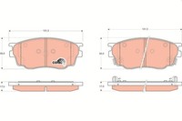Bremsbelagsatz Scheibenbremse Cotec TRW GDB3309 FüR Mazda GG 626 5 Station Wagon