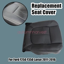 For 2011-2016 Ford F250 F350 Lariat Driver Bottom Perforated Leather Seat Cover