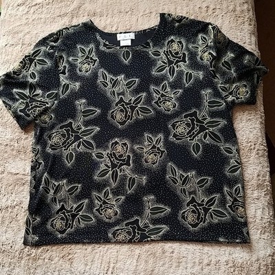 2 pretty black tops   Plus SIze by Covington and P.S.E.