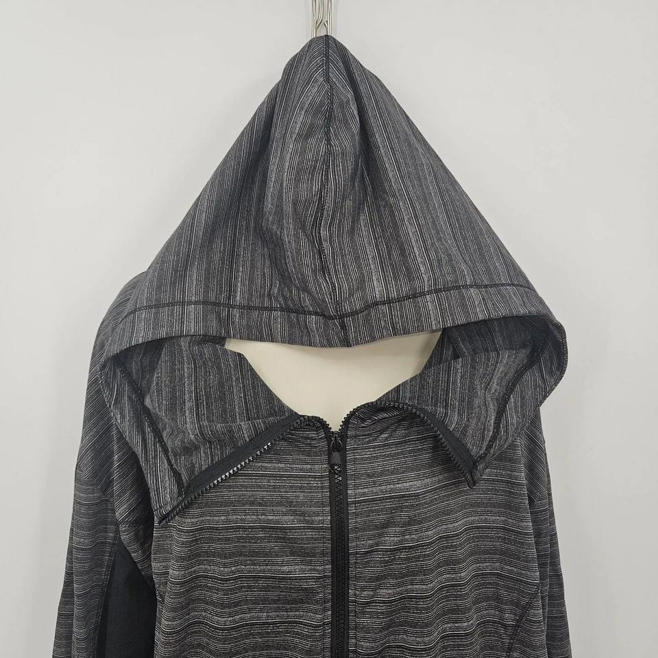 LIVI Active Sudadera con Capucha Mujer 18/20 Gris Negro Cremallera Completa Más Bolsillos de Malla Jaspeada Foto 2 de 4