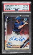 2019 Bowman Draft Chrome Pick Refractor /499 Brett Baty PSA 10 GEM MT Auto ya6