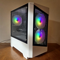 RTX 3050 Gaming PC i7 16GB RAM 1TB Storage Windows 11 Pro WiFi White RGB Desktop