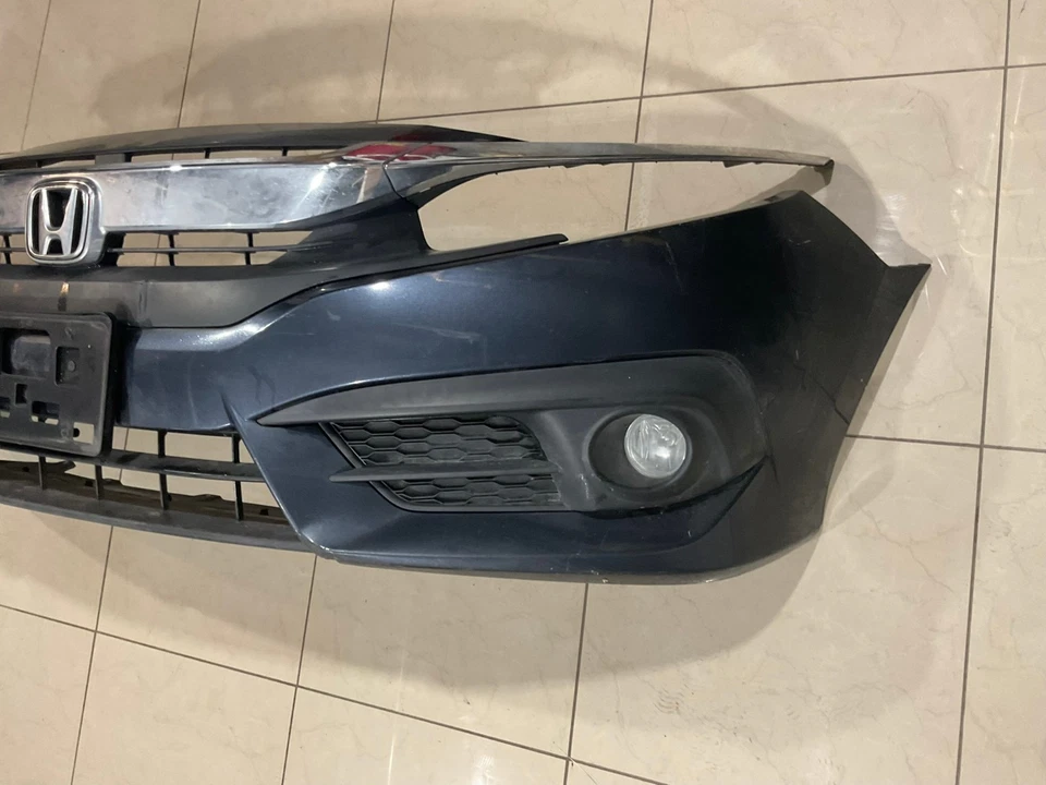 Front Bumper Cover W/Upper Grille Grey 2016 2017 Honda Accord Sedan OEM - Image 3 of 4