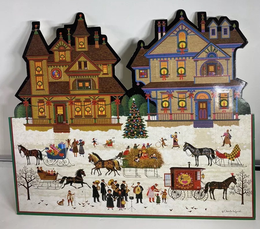 1989 Charles Wysocki Victorian Christmas Advent Calendar AMCAL