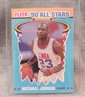 Michael Jordan All Star 1990 Fleer Basketball Card No. 5 Of 12