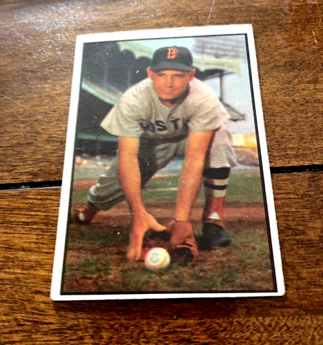 1953 Bowman  Color #123 Johnny Lipon Boston Red Sox