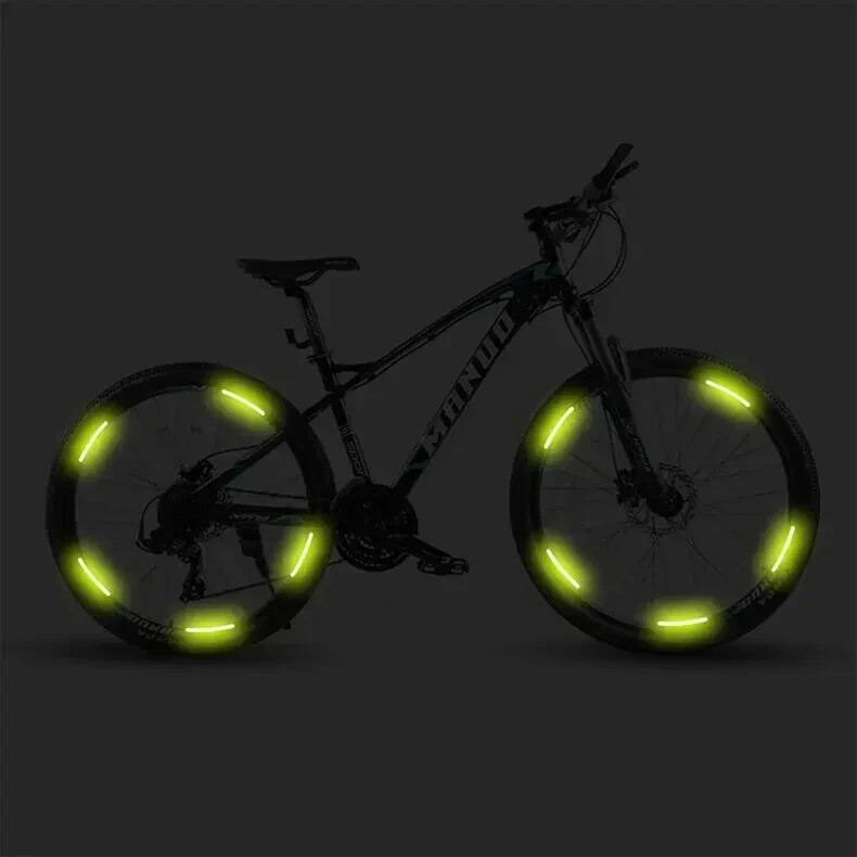 20 Adesivi Riflettenti Per Cerchioni Auto E Moto - Strisce Decorative Per Ruote