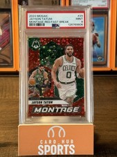 🏆2024-25 Mosaic Jayson Tatum Red Fast Break Montage 34/99 PSA 9 👀