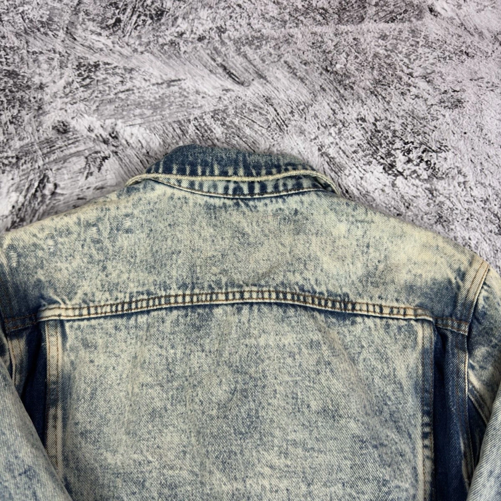 Acne Studios Y2K Pass LT Blue Patchwork Denim jeans Jacket image 7