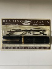 Reading Glasses 2.25 Diopter in Protective Compact Aluminum Case Travel Carry