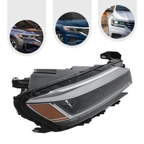 Right LED Headlamp for 2020-2022 VW Passat S/SE/R-Line Non-SEL No AFS, With DRl - Picture 6 of 12