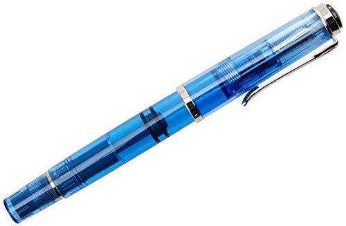 Pelikan Fountain Pen M205 Demonstrator Transparant Blue Fine Nib Special Edition - Picture 4 of 4