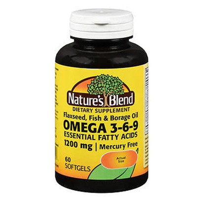 Omega 3-6-9 60 Softgels  by Nature's Blend