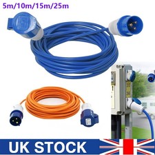 5m-25m Electric Mains Hook Up Cable Waterproof for Camping Caravan Motorhome