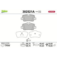 Valeo 302521A Bremsbelagsatz FüR BMW 3 4 2 G20 G80 G28 G21 G81 G22 G82 G23 G83