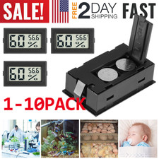 Digital LCD Hygrometer Humidity Meter Tester Reptile Temperature Thermometer