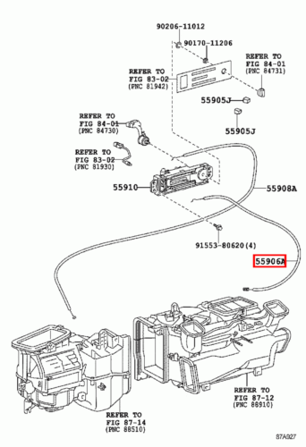Genuine Toyota LandCruiser 79 78 Series VDJ HZJ Heater Direction Control Cable - Picture 4 of 9