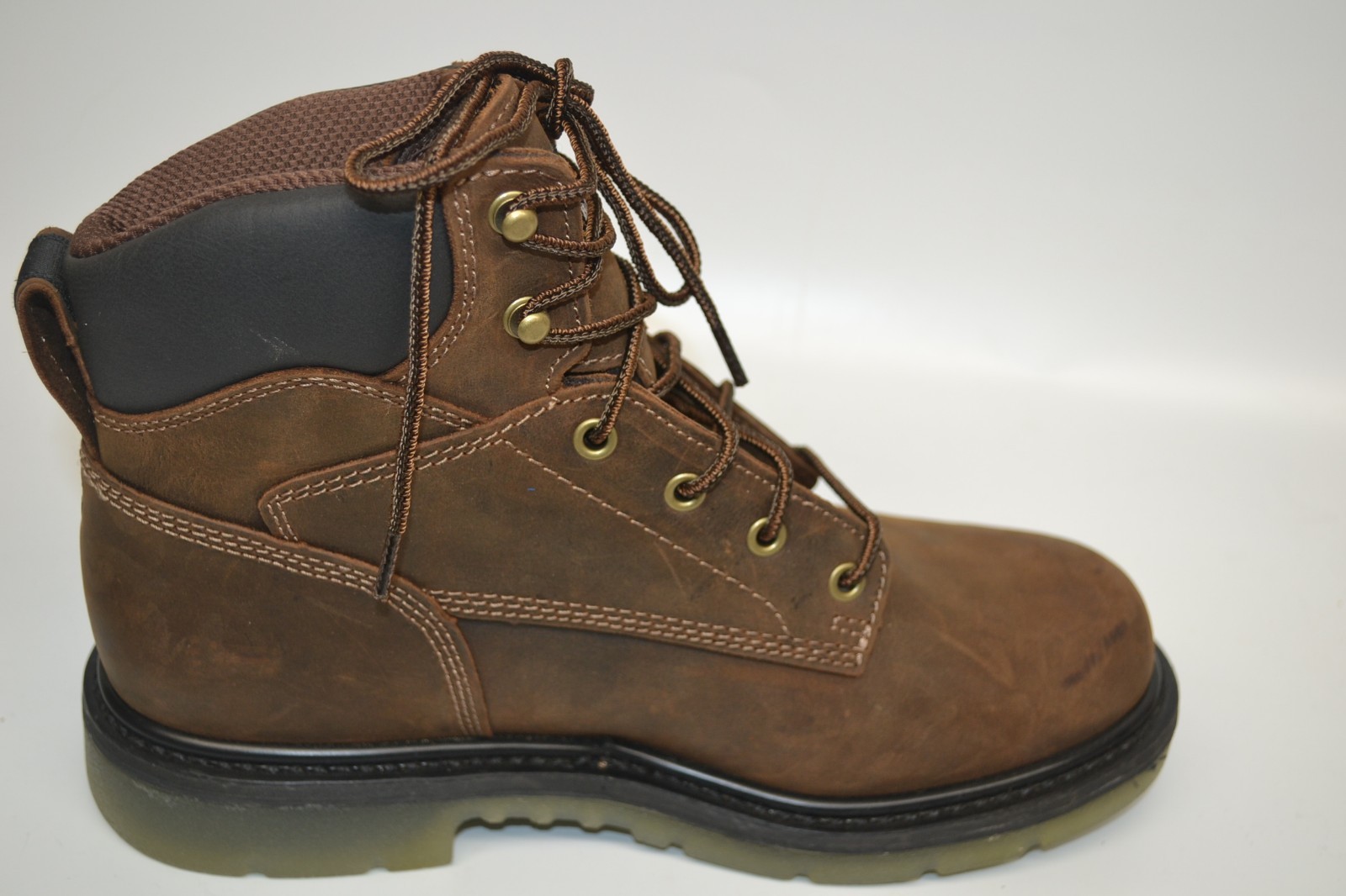 Carolina CA7120 Brown Leather Waterproof 6 " SOFT Toe Work Boot 9 D MEMORY FOAM image 8