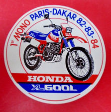 HONDA XL600L Paris Dakar VINYL STICKER VINTAGE 1980s 9 cm diameter vgc unused