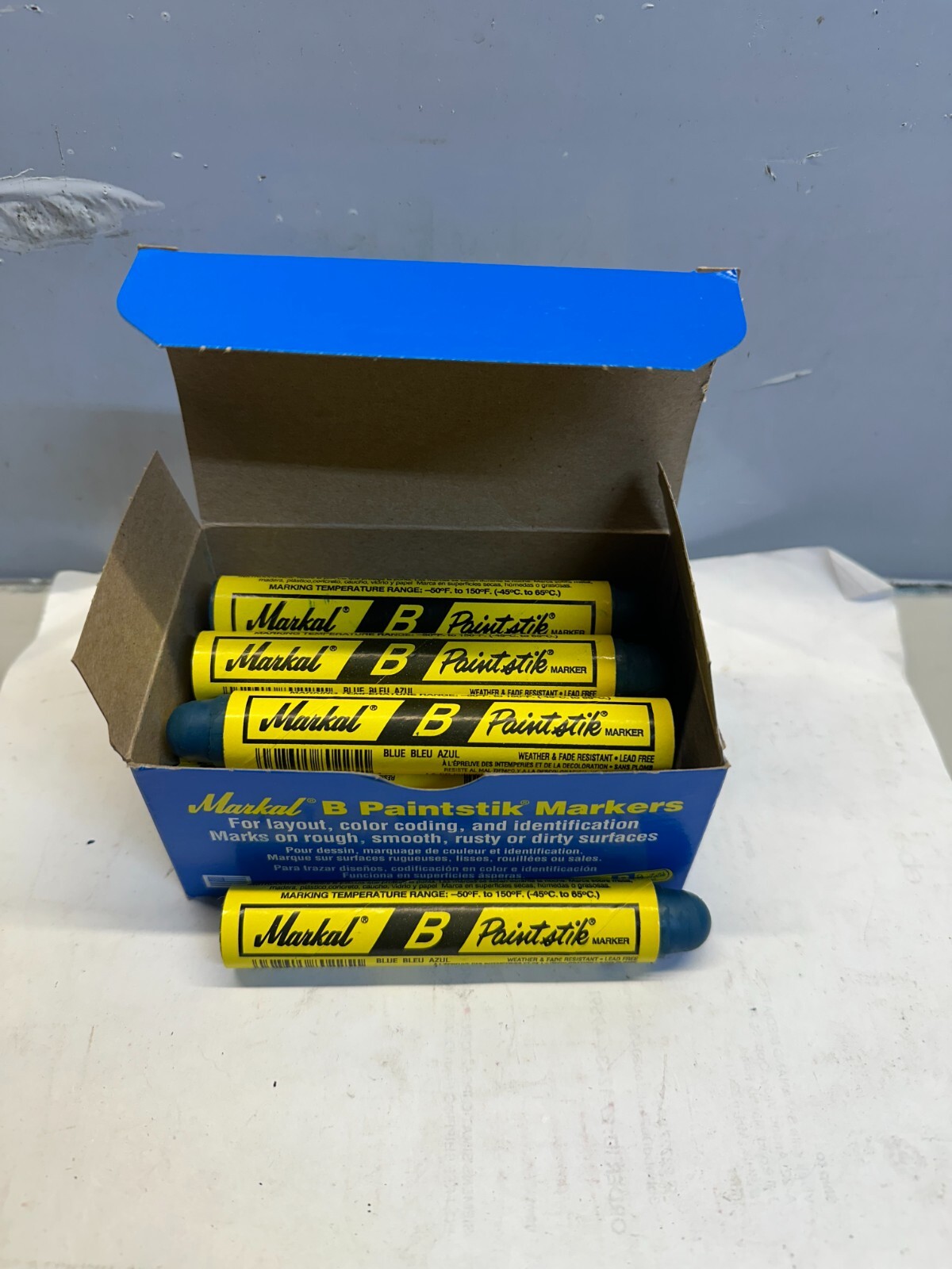 MARKAL B 80225 PAINT STIK BLUE (LOT OF 12) NEW FREE SHIPPING