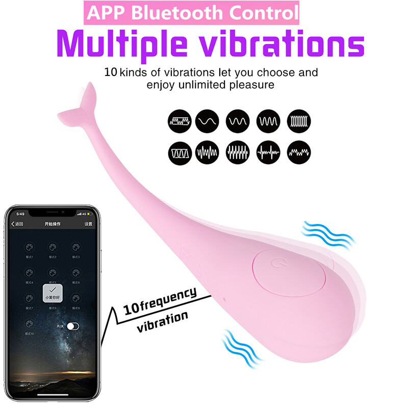 Women Wearable G-Spot Dildo APP Bluetooth Remote Control Vibrator Massager  Panty