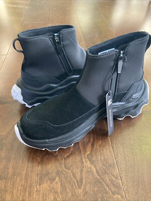 Sorel Women s Waterproof Kinetic Breakthru Acadia Boot Size 6 Sneaker Black  NEW