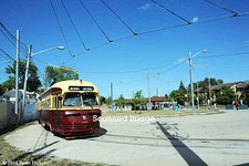 Original Photograph: Toronto TTC PCC 4500 at Long Branch Loop [2]