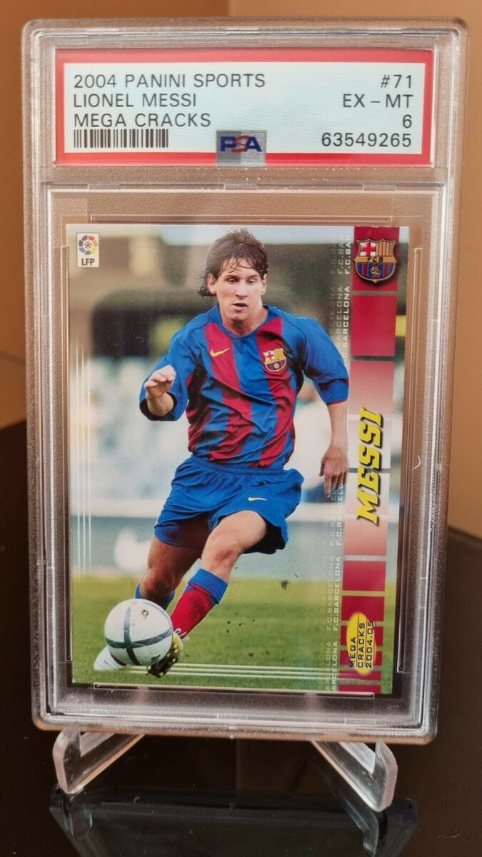 2004 Panini Sports Mega Cracks Lionel Messi ROOKIE RC #71 2004 Panini Sports Mega Cracks Lionel Messi ROOKIE RC #71