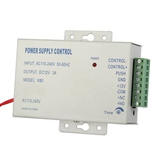 Access Control Power Supply DC 12V 3A 36W for Door Entry System Lock RFID Reader