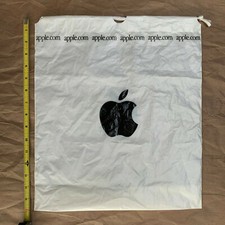 Apple Computer vintage plastic shopping bag, 16" x 14"