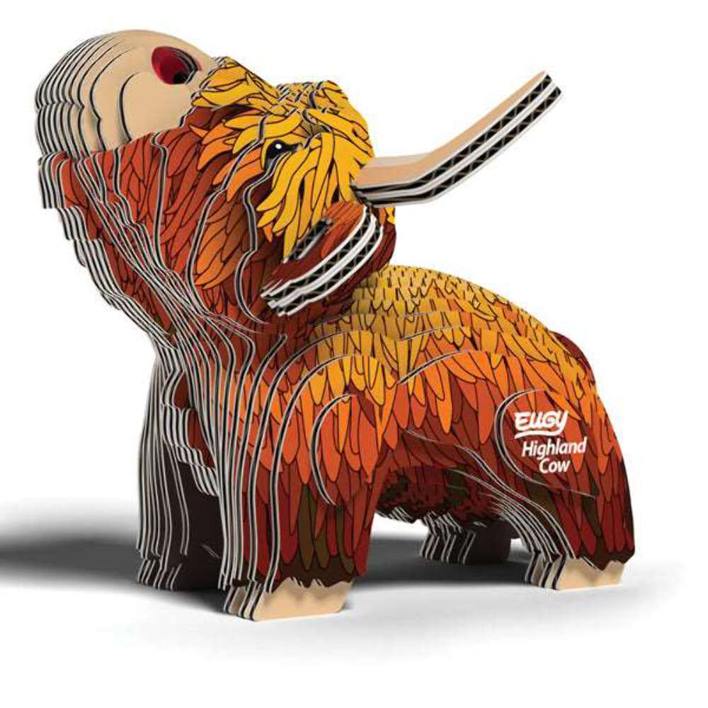 EUGY Highland Cow 3D Model Kit Educational STEM Toy Animal Gift Age 6+