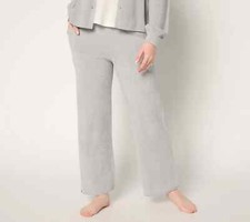 Barefoot Dreams CozyChc Ultra Lite Rolled Edge Ankle Pant-Vapor-Tall Med-A674678