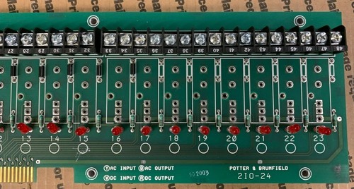 POTTER & BRUMFIELD 2IO-24 I/O CIRCUIT BOARD 2I0-24 - Picture 3 of 4