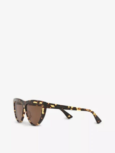 Occhiali da sole donna BOTTEGA VENETA BV1018S avana occhio di gatto 57 mm/100%AUTENTICI - Foto 3 di 4