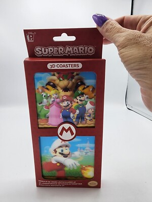 Super Mario Bros 3-D Drink Coasters (New - Exclusive)