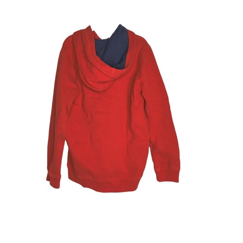 Oshkosh B'gosh Stitch Logo Kids Boys Size 10 Fleece Hoodie Bright Red Jacket - Picture 5 of 5