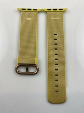 Original Apple Watch Woven NYLON Band 38MM 40MM Gold buckle YELLOW/LIGHT GRAY