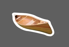 Canoe Sticker Wooden Boat Waterproof