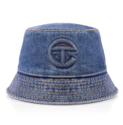 Telfar Blue Denim Bucket Hat S/M Telfar S/M Denim Bucket Hat NWT Blue Jean | eBay main image 2
