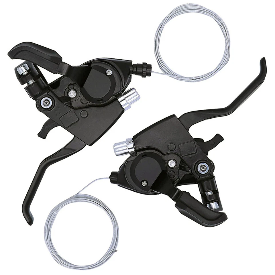 For Shimano ST-EF500 Shifter Set 3x7/8 Speed 21/24 Speed V-Brake Lever Bike MTB - Image 2 of 4