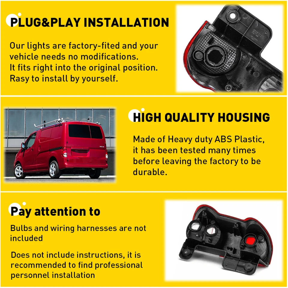 Luz trasera para Nissan NV200 2013-2017 y Chevrolet City Express 2015 derecha EXD Foto 4 de 4