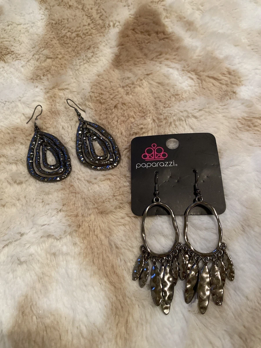Paparazzi gunmetal best sale earrings