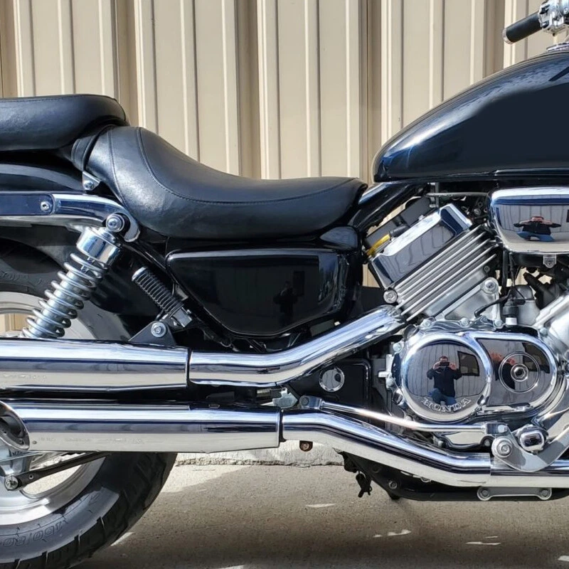 Black Battery Side Covers Fairing For Honda Magna VF 750 VF750C VF750CD 94-2004 Foto 2 de 4