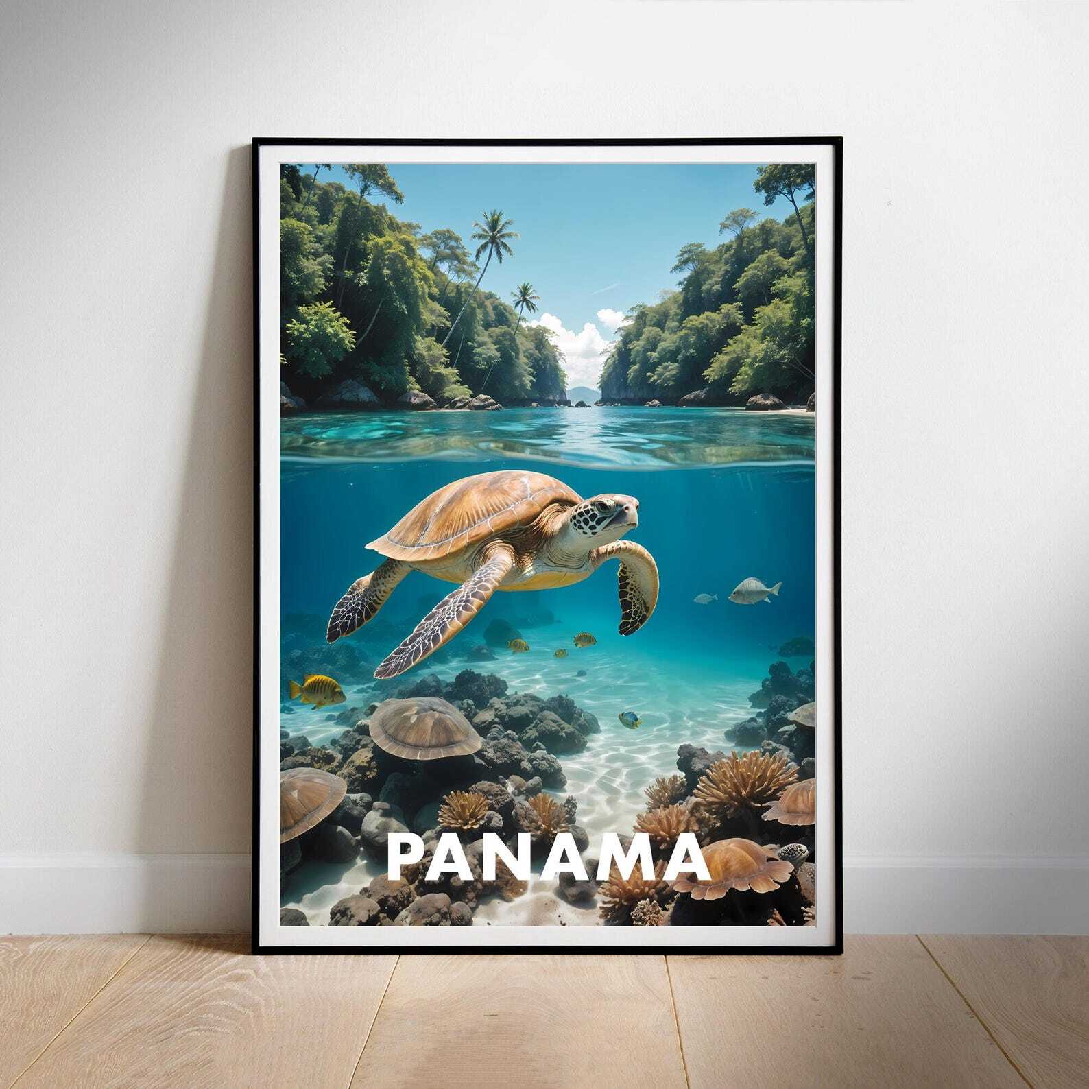 Panama Travel Poster Wall Art Instant Hanging Decor New Home Gift